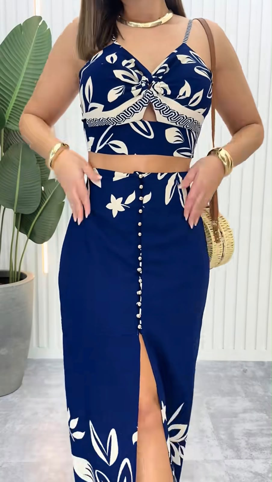 Conjunto Cropped + Saia