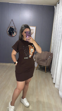 Vestido Camisetão Dress Onça