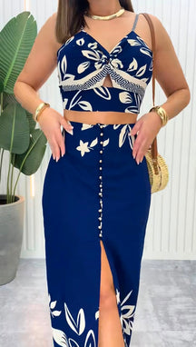 Conjunto Cropped + Saia