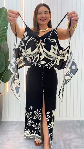 Conjunto Cropped + Saia