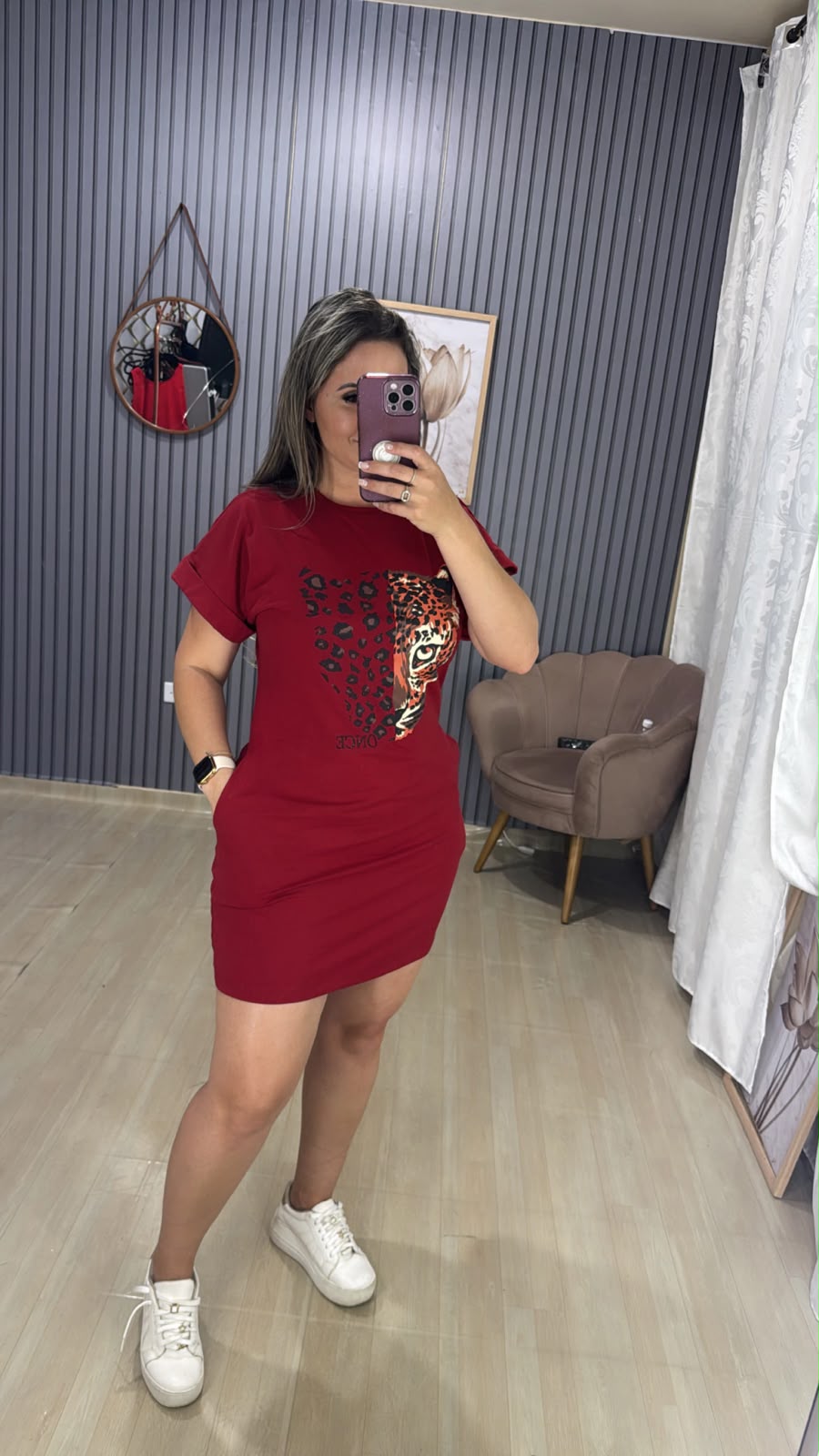 Vestido Camisetão Dress Onça