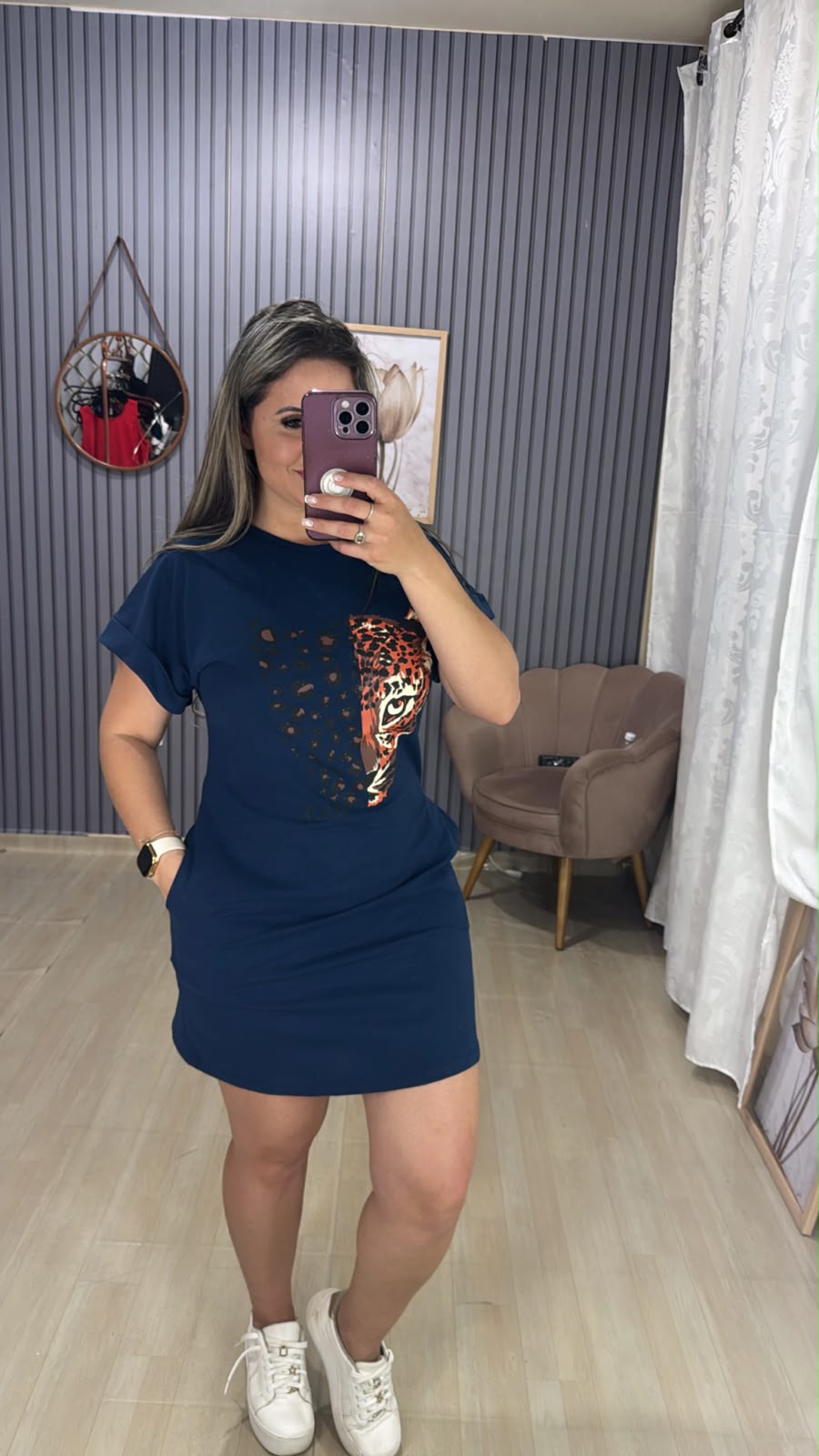 Vestido Camisetão Dress Onça