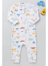 Macacão Trânsito Baby - Suedine 100% Algodão - Bebê Menino